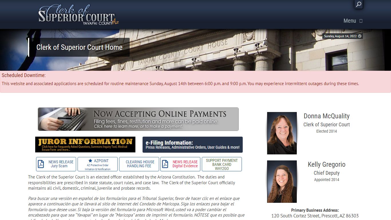 Clerk of Superior Court Home